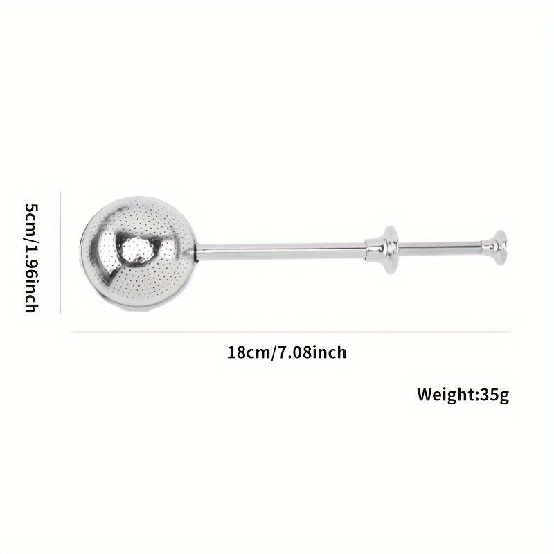 [Adjustable Tea Ball Infuser] Stainless Steel Tea Infuser, Adjustable Tea Ball, Creative Tea Accessories, Baking Powder Sifter, for Coffee, Tea, and Espresso, Kitchen and Dining Supplies, Festive for Christmas, Halloween, Eas