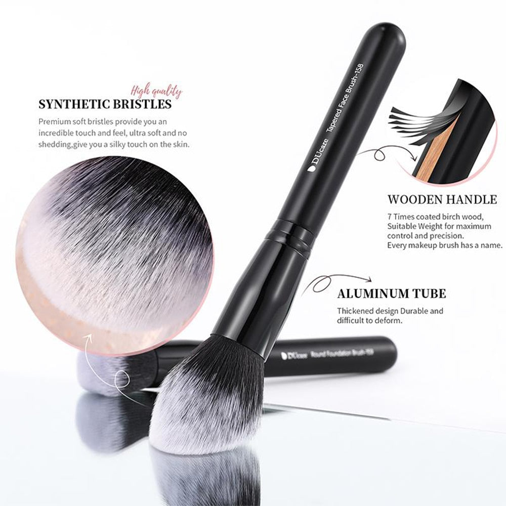 DUcare Professional Makeup Brushes 8-27Pcs Makeup Brush Full Set Foundation Eyeshadow Powder Synthetic Goat Hair Cosmetics Brush