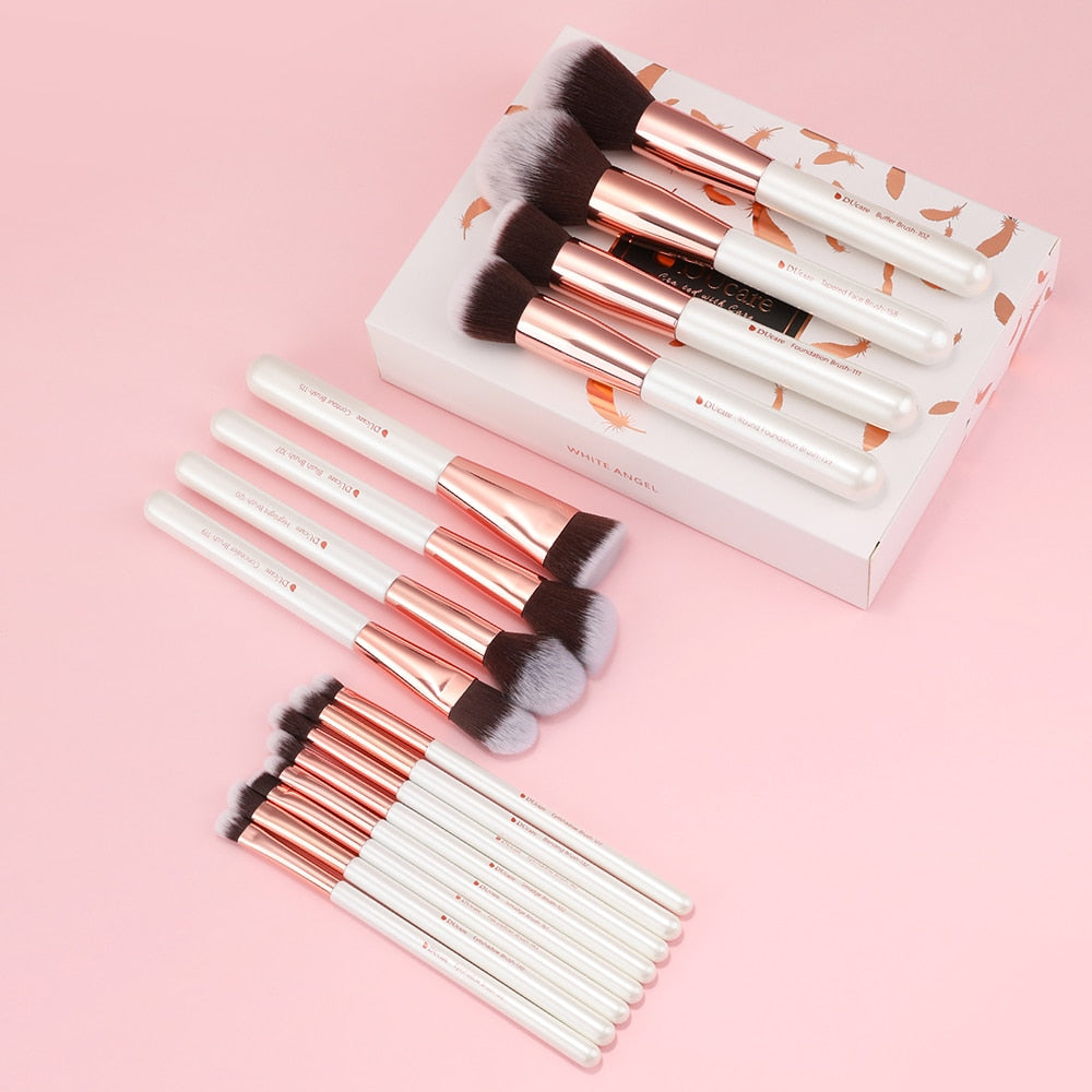 DUcare Professional Makeup Brushes 8-27Pcs Makeup Brush Full Set Foundation Eyeshadow Powder Synthetic Goat Hair Cosmetics Brush