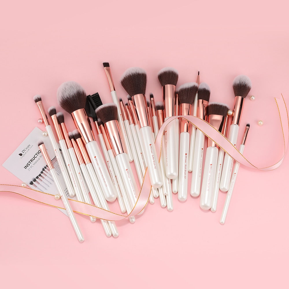 DUcare Professional Makeup Brushes 8-27Pcs Makeup Brush Full Set Foundation Eyeshadow Powder Synthetic Goat Hair Cosmetics Brush