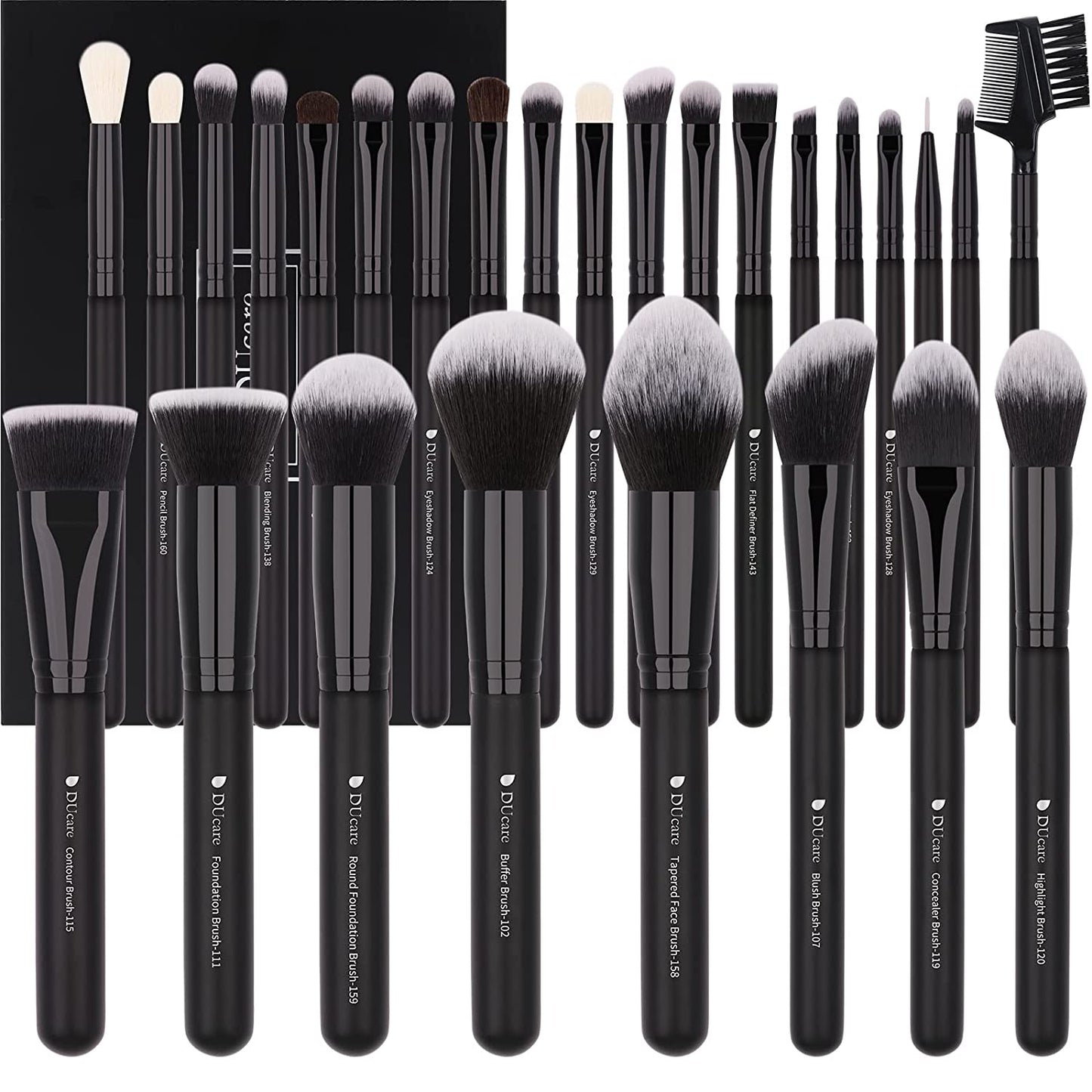 DUcare Professional Makeup Brushes 8-27Pcs Makeup Brush Full Set Foundation Eyeshadow Powder Synthetic Goat Hair Cosmetics Brush